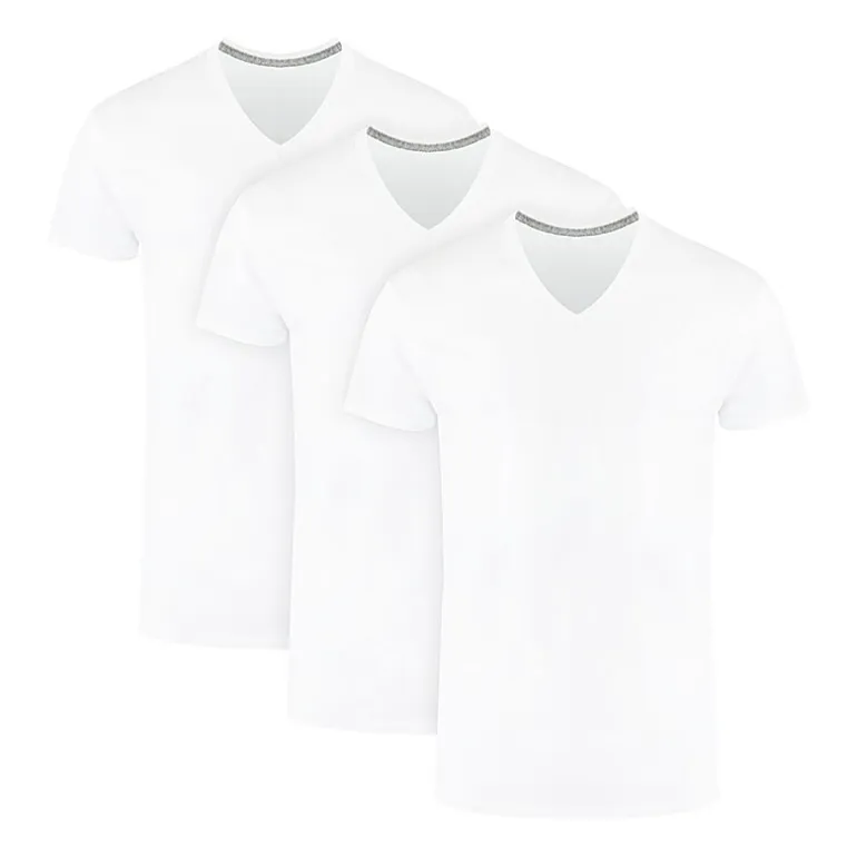 Hanes® Ultimate Men's 3-Pack ComfortBlend® V-Neck T-Shirt Undershirts