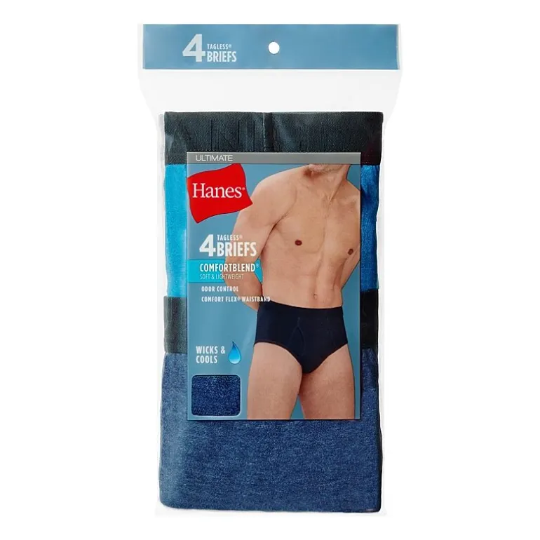 Hanes® Ultimate Men’s Underwear 4-Pack ComfortBlend® Briefs Underwear Ubbfc4
