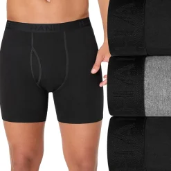 Hanes® Ultimate Men’s Underwear 3-Pack ComfortBlend® Boxer Briefs Underwear, Moisture-Wicking Ubbbb3