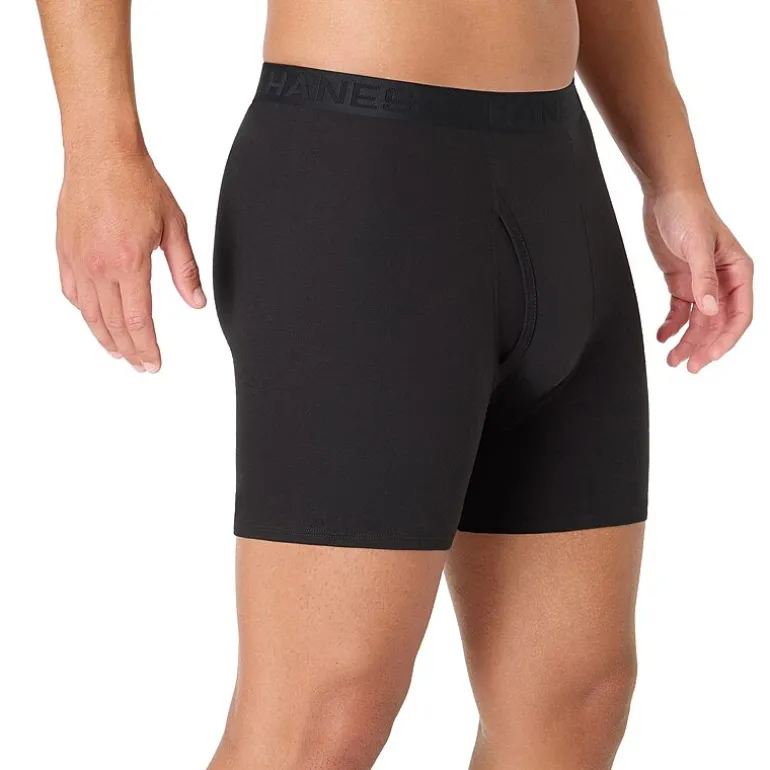 Hanes® Ultimate Men’s Underwear 3-Pack ComfortBlend® Boxer Briefs Underwear, Moisture-Wicking Ubbbb3