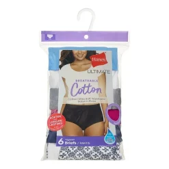Hanes Ultimate® 6-Pack Breathable Cotton Brief Underwear 40H6CC