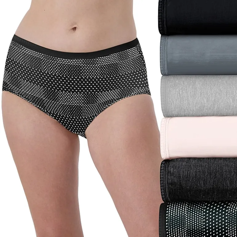 Hanes Ultimate® 6-Pack Breathable Cotton Brief Underwear 40H6CC