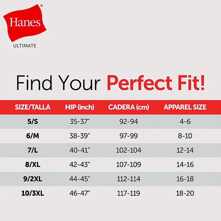 Hanes Ultimate® 6-Pack Breathable Cotton Brief Underwear 40H6CC