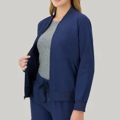 Hanes Womens Tag Free Moisture Wicking Scrub Jackets
