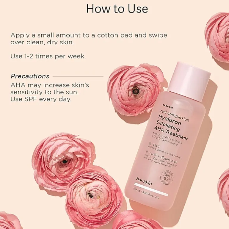 Hanskin Hyaluron Exfoliating Aha Treatment Exfoliator