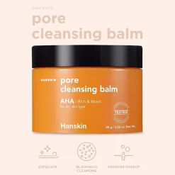 Hanskin Pore Cleansing Balm Aha Cleanser