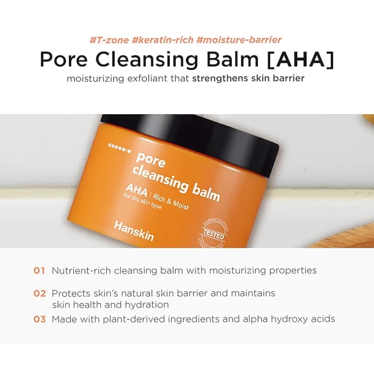 Hanskin Pore Cleansing Balm Aha Cleanser