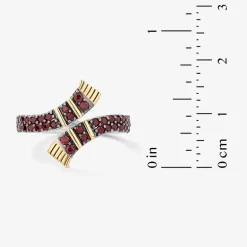 Harry Potter Womens Genuine or Lab-Created Gemstone Sterling Silver Cocktail Ring