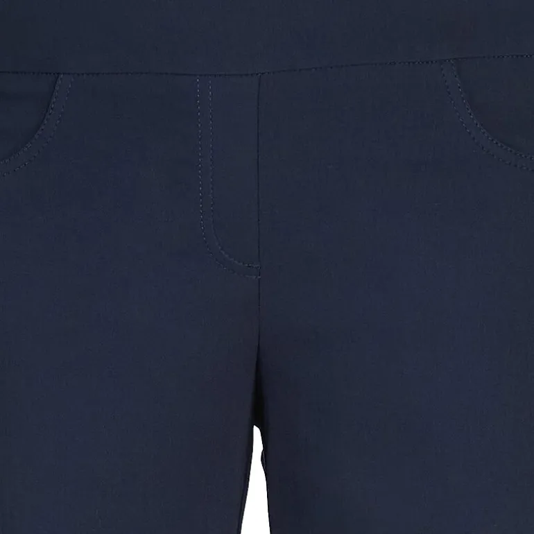 Hearts Of Palm Womens Petite Straight Mid Rise Capri Pant