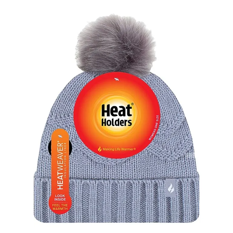 Heat Holders Womens Pom Pom Beanie