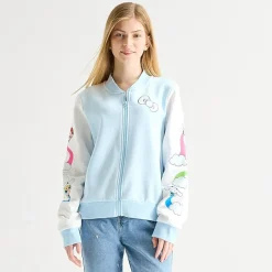 Hello Kitty® And Friends X The Powerpuff Girls™ Womens Juniors Fleece Midweight Bomber Jacket
