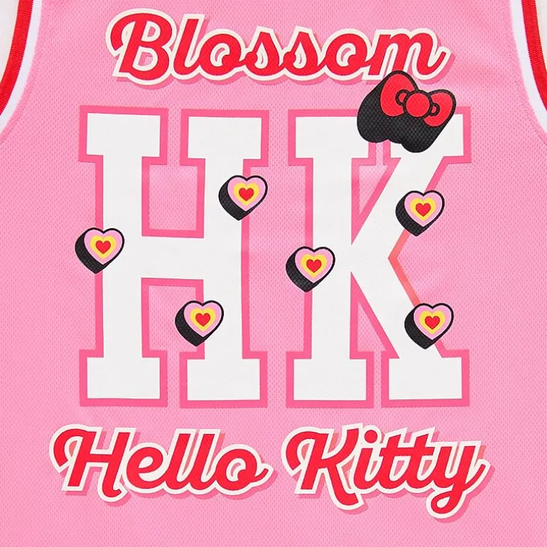 Hello Kitty® And Friends X The Powerpuff Girls™ Womens Juniors Crew Neck Basketball Jersey