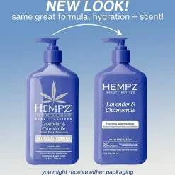 Hempz Lavender & Chamomile Herbal Body Moisturizer With Retinol Alternative 17 Oz.