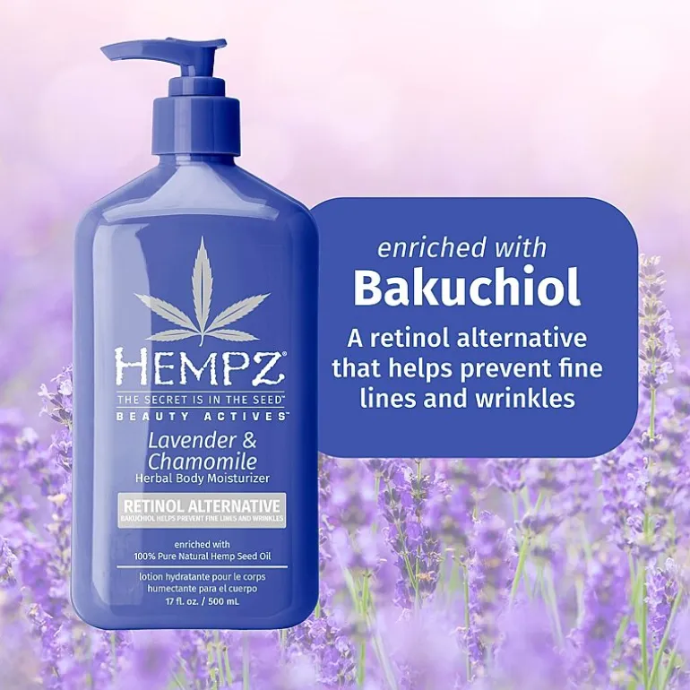 Hempz Lavender & Chamomile Herbal Body Moisturizer With Retinol Alternative 17 Oz.