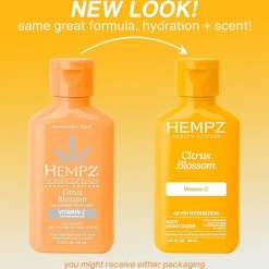 Hempz Mini Citrus Blossom Herbal Body Moisturizer With Brightening Vitamin C 2.25 Oz.