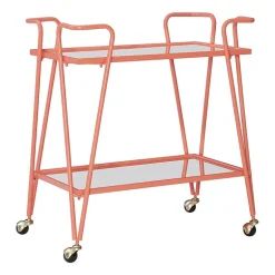 Hera Glass-Top Bar Cart