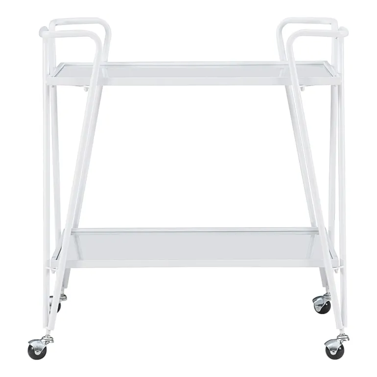 Hera Glass-Top Bar Cart