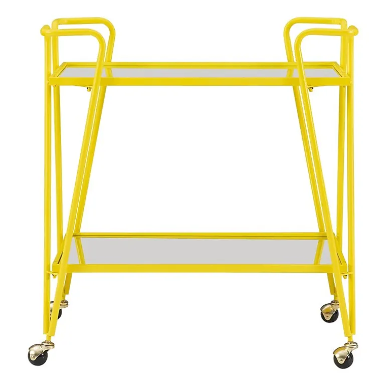 Hera Glass-Top Bar Cart