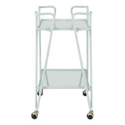 Hera Glass-Top Bar Cart