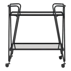 Hera Glass-Top Bar Cart