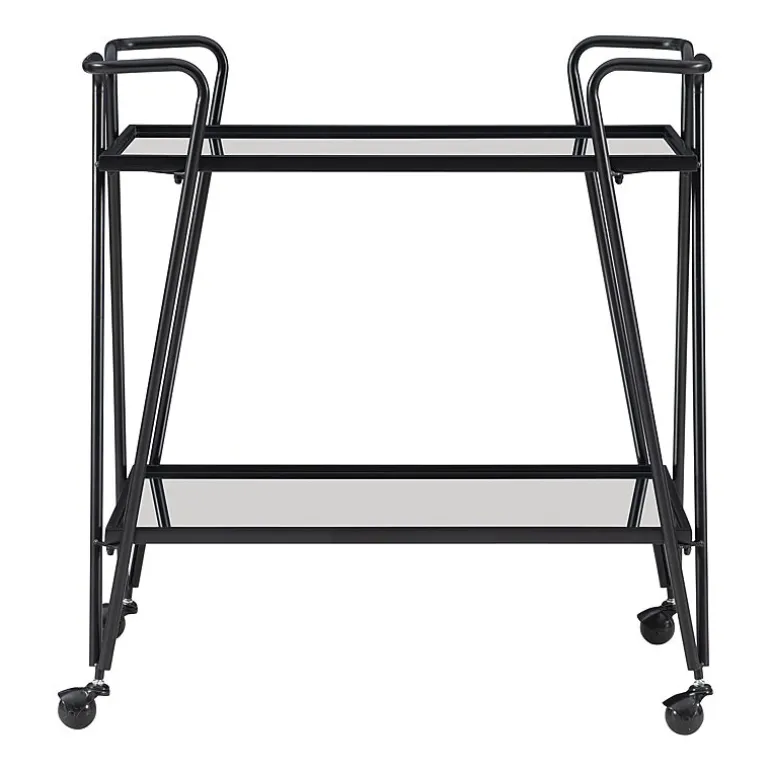Hera Glass-Top Bar Cart