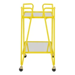 Hera Glass-Top Bar Cart