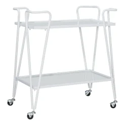 Hera Glass-Top Bar Cart