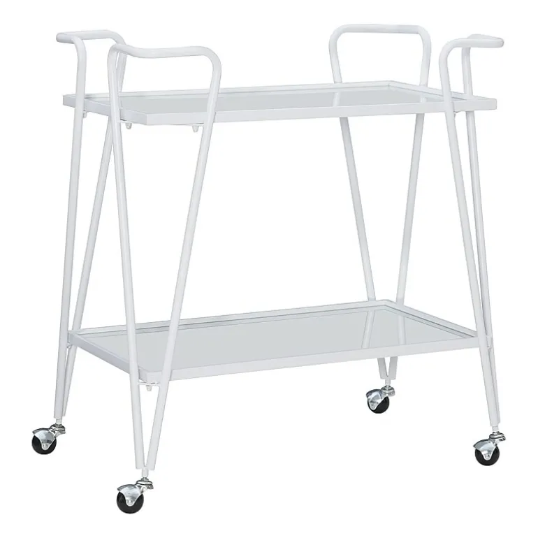 Hera Glass-Top Bar Cart