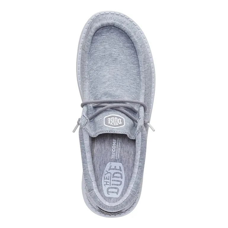 HEYDUDE Wally Stretch Jersey Mens Round Closed Toe Slip-On Shoe