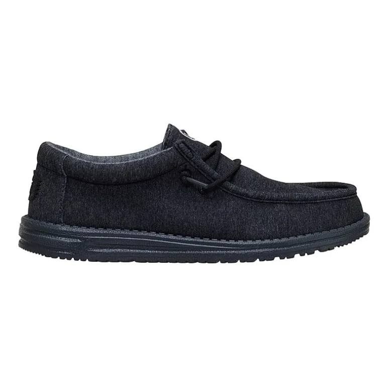 HEYDUDE Wally Stretch Jersey Mens Round Closed Toe Slip-On Shoe