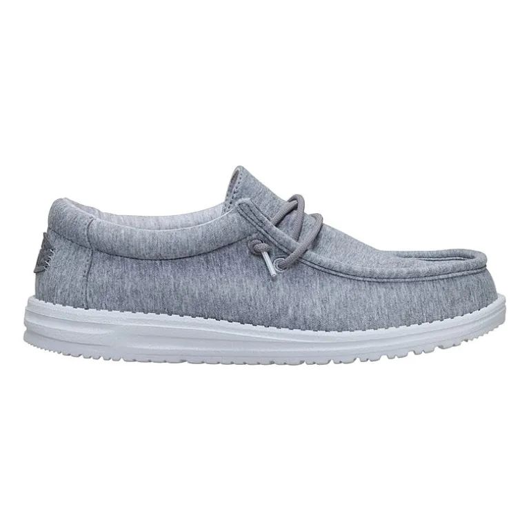 HEYDUDE Wally Stretch Jersey Mens Round Closed Toe Slip-On Shoe