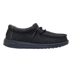 HEYDUDE Wally Stretch Jersey Youth Boys Round Closed Toe Slip-On Shoe