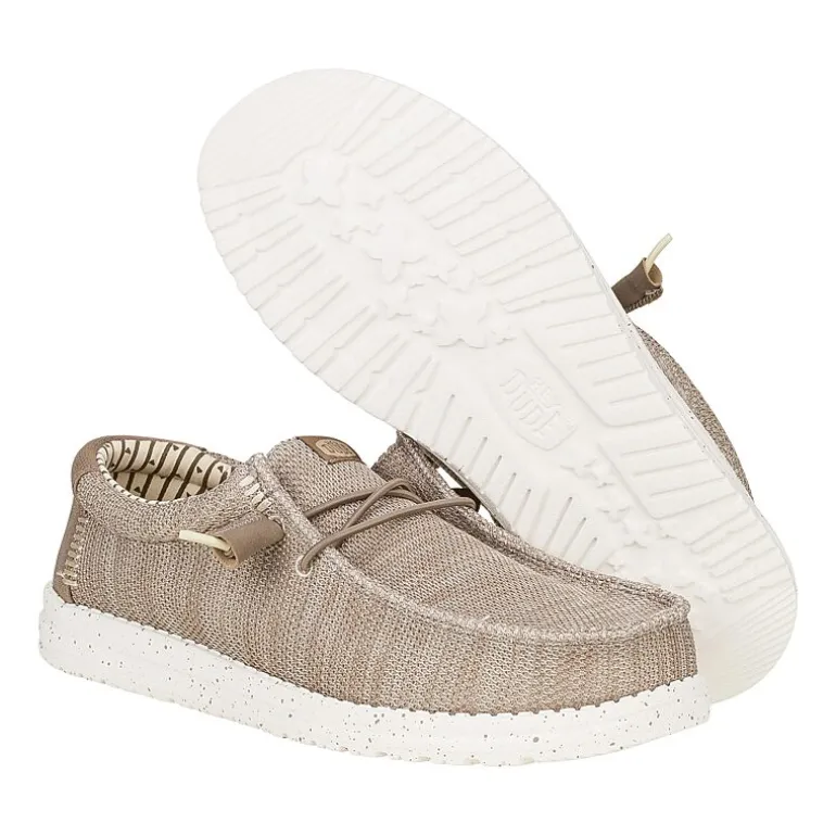 HEYDUDE Wally Stretch Sox Mens Round Closed Toe Slip-On Shoe