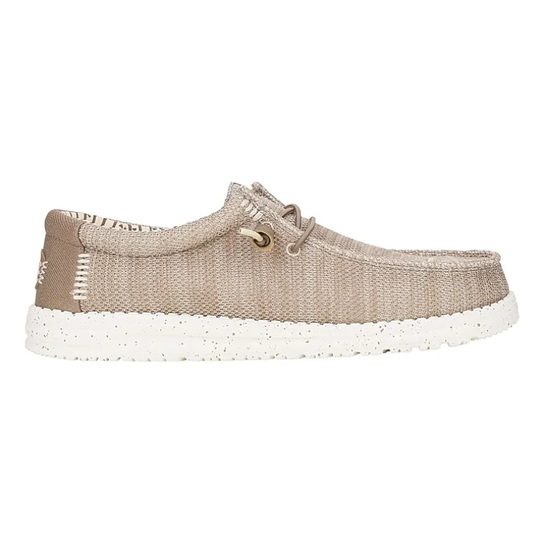 HEYDUDE Wally Stretch Sox Mens Round Closed Toe Slip-On Shoe