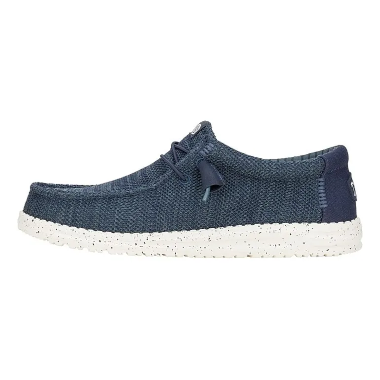 HEYDUDE Wally Stretch Sox Mens Round Closed Toe Slip-On Shoe