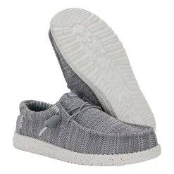 HEYDUDE Wally Stretch Sox Mens Round Closed Toe Slip-On Shoe