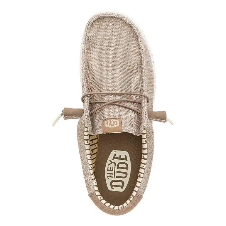 HEYDUDE Wally Stretch Sox Mens Round Closed Toe Slip-On Shoe