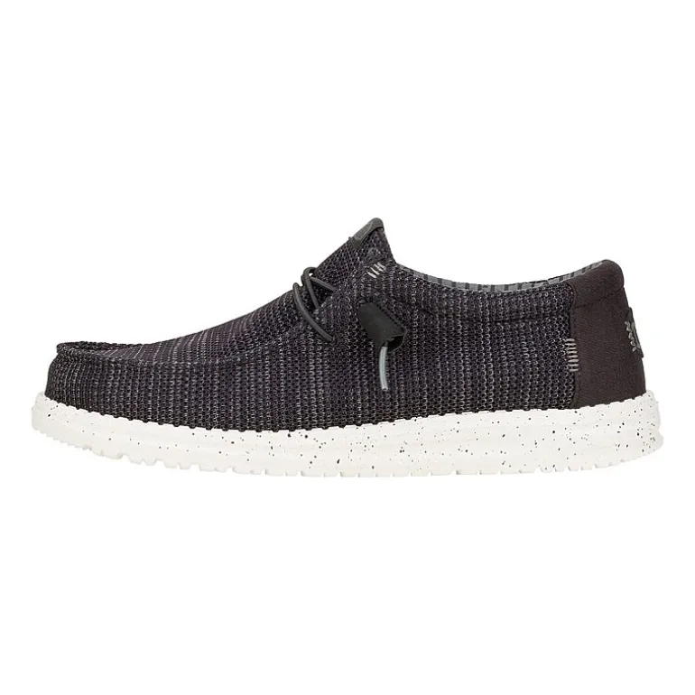 HEYDUDE Wally Stretch Sox Mens Round Closed Toe Slip-On Shoe