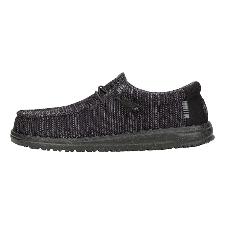 HEYDUDE Wally Stretch Sox Mens Round Closed Toe Slip-On Shoe