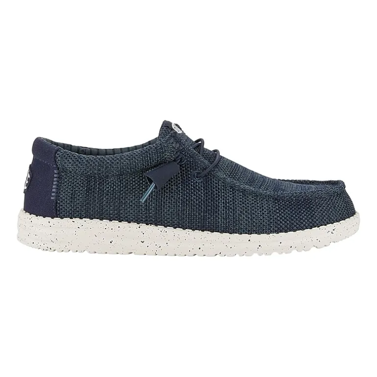 HEYDUDE Wally Stretch Sox Mens Round Closed Toe Slip-On Shoe