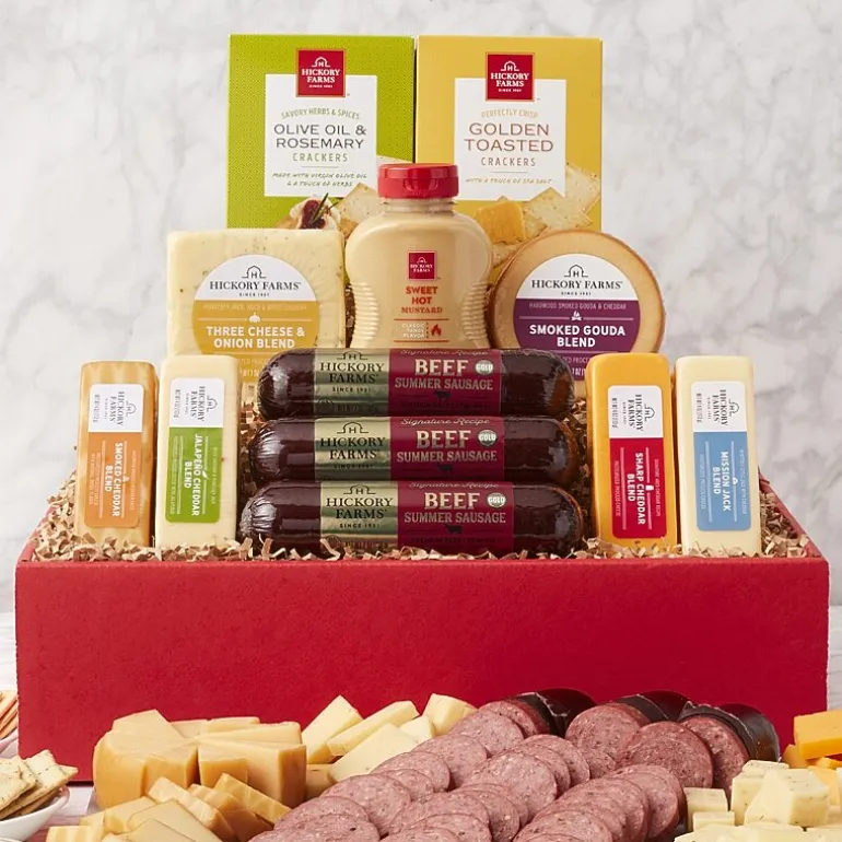 Hickory Farms Party Favorites Gift Box Set
