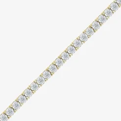 (H-I / I1) 2 CT. T.W. Lab Grown White Diamond 10K White or Yellow Gold 7.25 Inch Tennis Bracelet