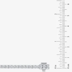 (H-I / I1) 2 CT. T.W. Lab Grown White Diamond 10K White or Yellow Gold 7.25 Inch Tennis Bracelet