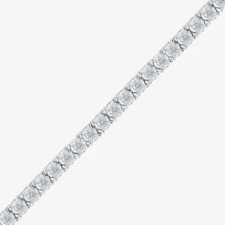 (H-I / I1) 2 CT. T.W. Lab Grown White Diamond 10K White or Yellow Gold 7.25 Inch Tennis Bracelet