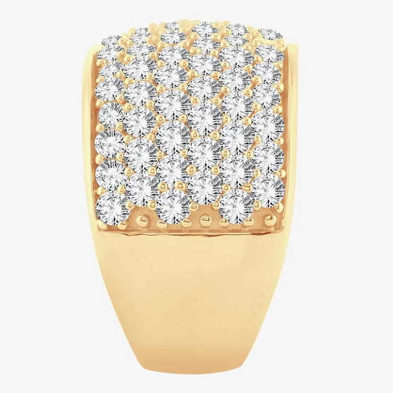 (H-I / I1) 3 CT. T.W. Lab Grown White Diamond 10K Gold Anniversary Band