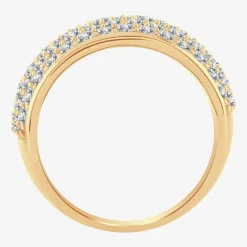 (H-I / I1) 3 CT. T.W. Lab Grown White Diamond 10K Gold Anniversary Band