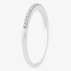 H -I/ I1 Womens 1/2 CT. T.W. Lab Grown White Diamond Sterling Silver Side Stone Halo Bridal Set