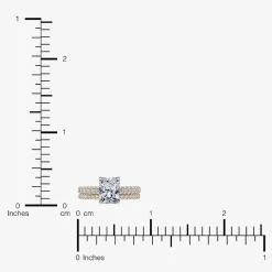 (H-I / Si2-I1) Womens 1 1/2 CT. T.W. Lab Grown White Diamond 10K Gold Rectangular Side Stone Bridal Set