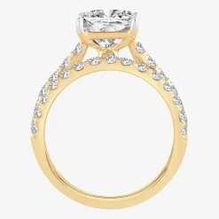 (H-I / SI1-SI2) Signature By Modern Bride Womens 2 1/2 CT. TW. Lab Grown White Diamond in 14K Gold Princess Bridal Set