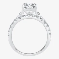 (H-I / SI1-SI2) Signature By Modern Bride Womens 3 CT. T.W. Lab Grown White Diamond In 14K Gold Oval Bridal Set